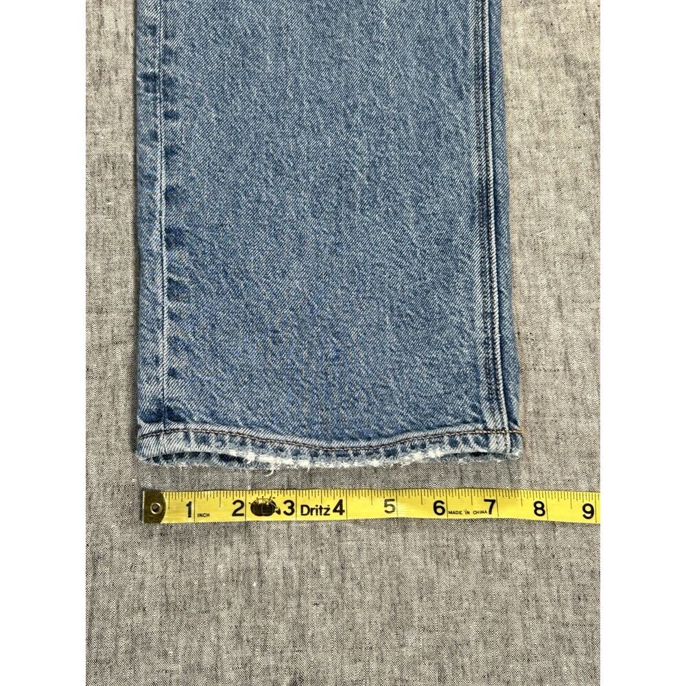 American Eagle Jeans Womens 8 Blue Denim Stretch Straight High Rise Medium Wash - Picture 12 of 16